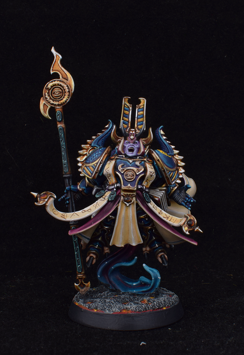 Thousand  Sons Exalted Sorcerer (floating this  time…) — painted miniature photo 1
