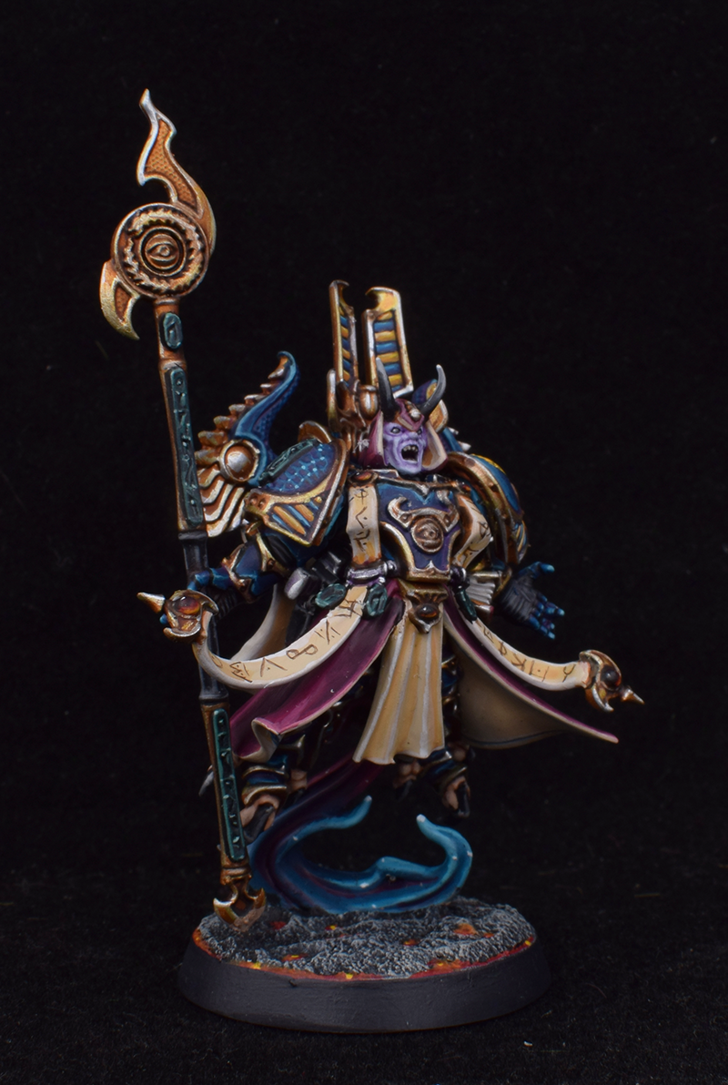 Thousand  Sons Exalted Sorcerer (floating this  time…) — painted miniature photo 2