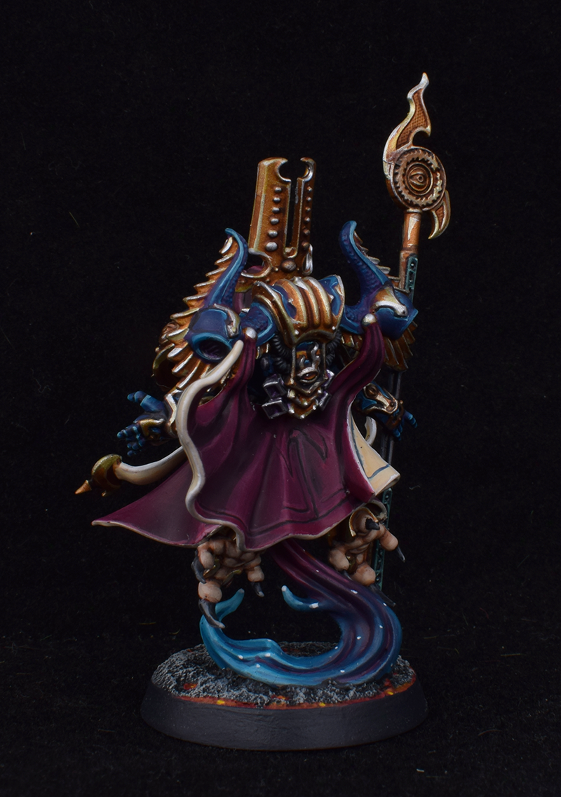 Thousand  Sons Exalted Sorcerer (floating this  time…) — painted miniature photo 4