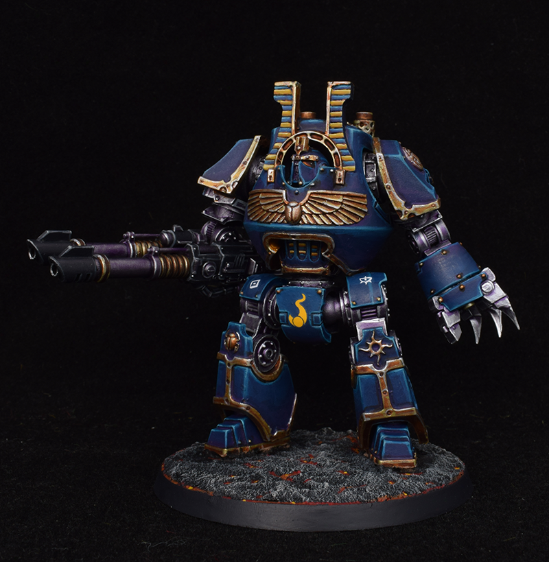 Thousand  Sons  Helbrute (Contemptor Dreadnought) — painted miniature photo 1