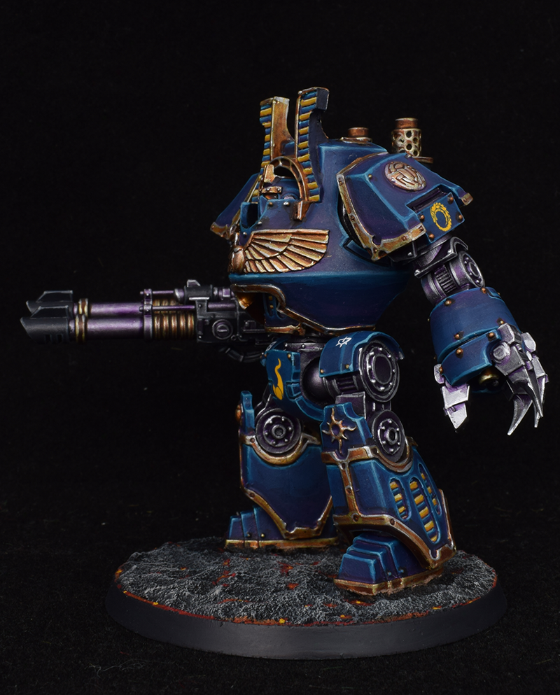 Thousand  Sons  Helbrute (Contemptor Dreadnought) — painted miniature photo 3